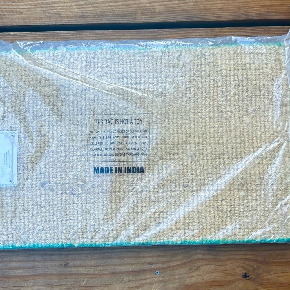 Danica Studio Snail Doormat 30x18 100% Coir Fiber Glitter Accents India - Picture 8 of 10